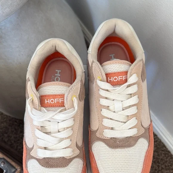 HOFF Women's Athletic Shoes in Orange, Tan, and Cream - Picture 10 of 13